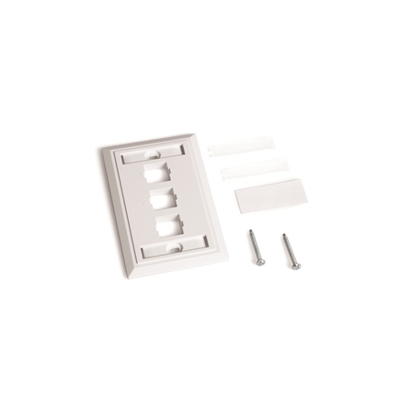 COMMSCOPE Faceplate Kit, Number of Gangs: 1 White M13L-262